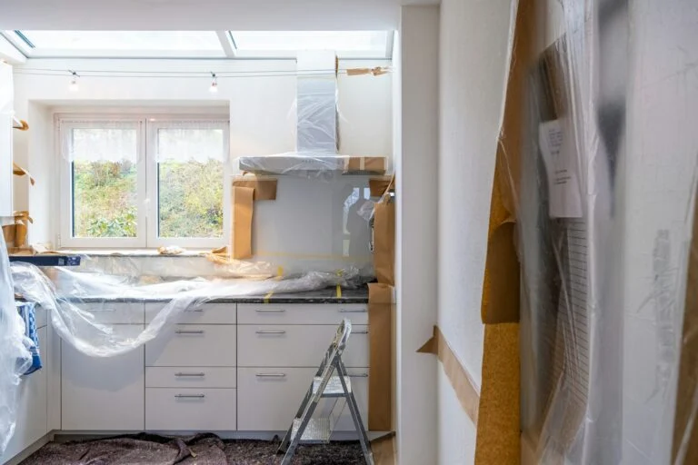Kitchen after renovation ready for post-construction cleaning